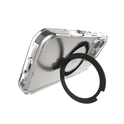 ZAGG Santa Cruz Snap Case with Ringstand for Apple iPhone 16 Pro Max (Clear/Black ) ZAGG Santa Cruz Snap Case with Ringstand for Apple iPhone 16 Pro Max (Clear/Black )