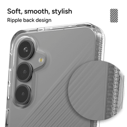 Ripple Pattern: The back of the Luxe has a stylish ripple pattern Ripple Pattern: The back of the Luxe has a stylish ripple pattern