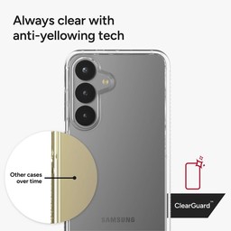 Crystal Clarity ClearGuard: Anti-yellowing technology ensures your case always stays beautifully clear Crystal Clarity ClearGuard: Anti-yellowing technology ensures your case always stays beautifully clear