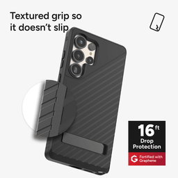 16ft│5m Drop Protection: Denali with Kickstand has been tested and proven to protect your phone from drops up to 16 feet (5 meters). 16ft│5m Drop Protection: Denali with Kickstand has been tested and proven to protect your phone from drops up to 16 feet (5 meters).