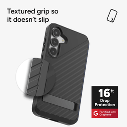 16ft│5m Drop Protection: Denali with Kickstand has been tested and proven to protect your phone from drops up to 16 feet (5 meters). 16ft│5m Drop Protection: Denali with Kickstand has been tested and proven to protect your phone from drops up to 16 feet (5 meters).