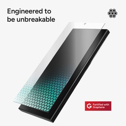 Engineered to Be Unbreakable: This flexible hybrid polymer prevents your screen protector from chipping or shattering Engineered to Be Unbreakable: This flexible hybrid polymer prevents your screen protector from chipping or shattering