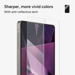 Anti-Reflective Technology: Decreases reflection and increases light transmitted to improve your screens clarity and enrich color depth and vibrance Anti-Reflective Technology: Decreases reflection and increases light transmitted to improve your screens clarity and enrich color depth and vibrance