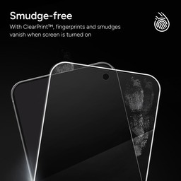 Smudge-free Screen:  ClearPrint technology makes fingerprints virtually invisible when your screen is turned on. Smudge-free Screen:  ClearPrint technology makes fingerprints virtually invisible when your screen is turned on.