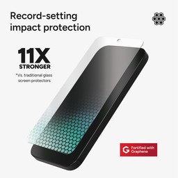11X Stronger: XTR4 screen protection, fortified with graphene, has been tested up to 11X stronger than traditional glass screen protection. 11X Stronger: XTR4 screen protection, fortified with graphene, has been tested up to 11X stronger than traditional glass screen protection.