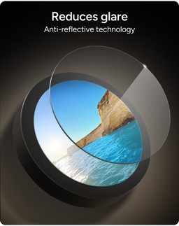 Reduces glare: anti-reflective technology Reduces glare: anti-reflective technology