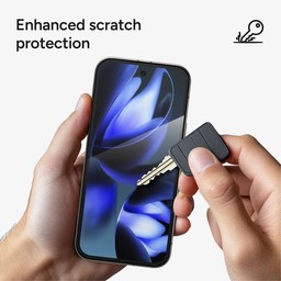 Ultimate Scratch Protection: Aluminosilicate glass is strengthened with ion exchange technology for greater strength and scratch-resistance. Ultimate Scratch Protection: Aluminosilicate glass is strengthened with ion exchange technology for greater strength and scratch-resistance.