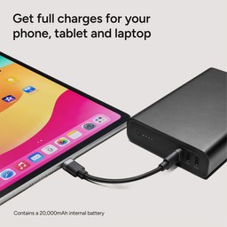 Get full charges for your phone, tablet and laptop Get full charges for your phone, tablet and laptop