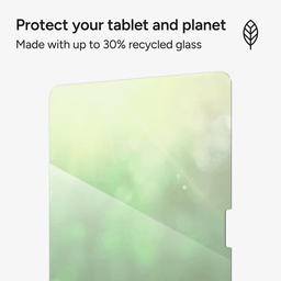 Protect your tablet & the planet: Made with up to 30% recycled glass Protect your tablet & the planet: Made with up to 30% recycled glass