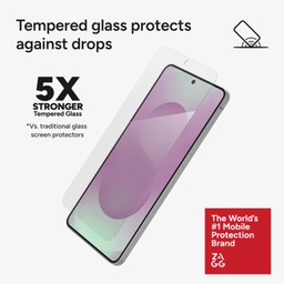 Tempered Glass Protects Against Drops - Up to 5x Stronger Tempered Glass Protects Against Drops - Up to 5x Stronger