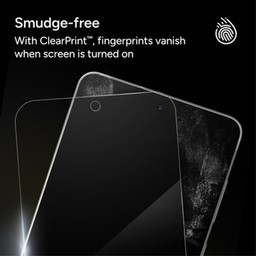 Smudge-free with ClearPrint fingerprints that vanish when screen is turned on Smudge-free with ClearPrint fingerprints that vanish when screen is turned on