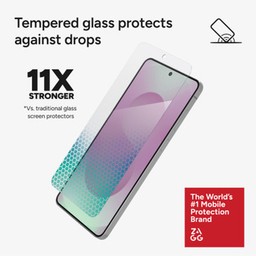 Tempered glass protects against drops - 11x stronger Tempered glass protects against drops - 11x stronger