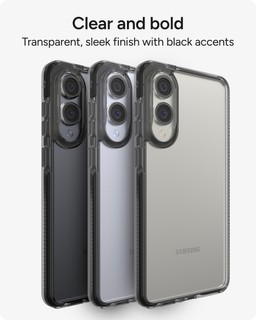 Clear and bold style with sleek finish and black accents Clear and bold style with sleek finish and black accents
