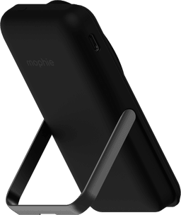 mophie | Essentials Magnetic Wireless Portable Battery 10K Black with Stand mophie | Essentials Magnetic Wireless Portable Battery 10K Black with Stand