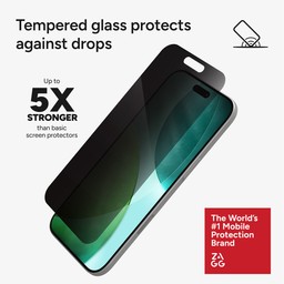5X stronger than regular glass that protects against drops 5X stronger than regular glass that protects against drops