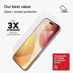 3X stronger than glass, our best value screen protector 3X stronger than glass, our best value screen protector