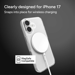Snaps into place for wireless charging Snaps into place for wireless charging