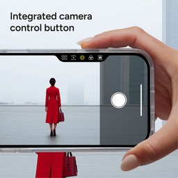 Integrated camera control button Integrated camera control button