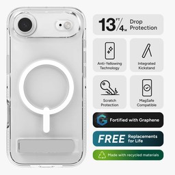 ZAGG Crystal Palace Snap with Kickstand for iPhone 17 Air ZAGG Crystal Palace Snap with Kickstand for iPhone 17 Air