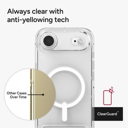 Always clear with anti-yellowing tech Always clear with anti-yellowing tech