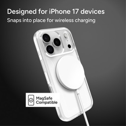 Snap into place for wireless charging Snap into place for wireless charging