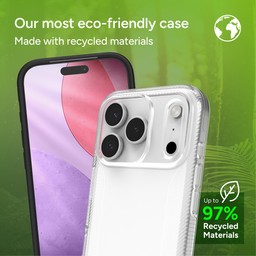 Luxe Snap is made with up to 97% recycled materials Luxe Snap is made with up to 97% recycled materials