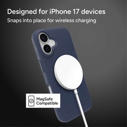 Snaps into place for wireless charging ** Navy Snaps into place for wireless charging ** Navy