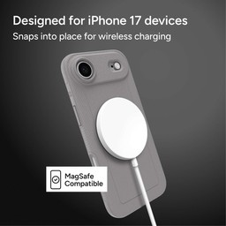 snaps into place for wireless charging ** Grey snaps into place for wireless charging ** Grey