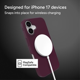 Snaps into place for wireless charging ** Black Cherry Snaps into place for wireless charging ** Black Cherry
