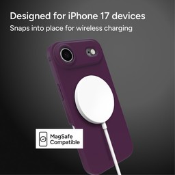 Snaps into place for wireless charging ** Black Cherry Snaps into place for wireless charging ** Black Cherry