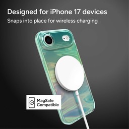 Snaps into place for wireless charging ** Oil Slick Snaps into place for wireless charging ** Oil Slick