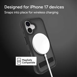 Snaps into place for wireless charging ** Smoke Black Snaps into place for wireless charging ** Smoke Black