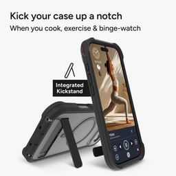 Kick your case up a notch with a kickstand ** Smoke Black Kick your case up a notch with a kickstand ** Smoke Black