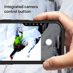 Integrated camera control button Integrated camera control button