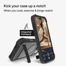 Kick your case up a notch with a kickstand  ** Smoke Black Kick your case up a notch with a kickstand  ** Smoke Black