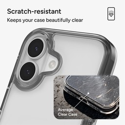 Scratch-resistant surface that keeps your case beautifully clear Scratch-resistant surface that keeps your case beautifully clear