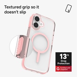 Textured grip so it doesn't slip ** Pink Sorbet Textured grip so it doesn't slip ** Pink Sorbet