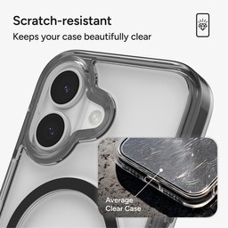 Scratch-resistant surface that keeps your case beautifully clear ** Jet Black Scratch-resistant surface that keeps your case beautifully clear ** Jet Black