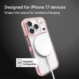 Snaps into place for wireless charging ** Pink Sorbet Snaps into place for wireless charging ** Pink Sorbet