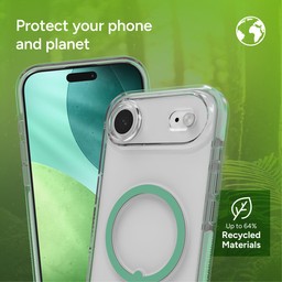 Up to 64% recycled materials ** Mystic Green Up to 64% recycled materials ** Mystic Green