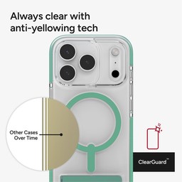 Always clear with anti-yellowing technology ** Mystic Green Always clear with anti-yellowing technology ** Mystic Green