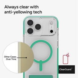 Always clear with anti-yellowing tech ** Mystic Green Always clear with anti-yellowing tech ** Mystic Green