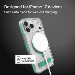 Snaps in place for wireless charging - MagSafe compatible ** Mystic Green Snaps in place for wireless charging - MagSafe compatible ** Mystic Green