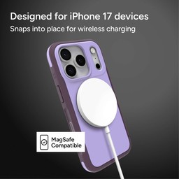 Snaps into place for wireless charging ** Dusty Grape Snaps into place for wireless charging ** Dusty Grape