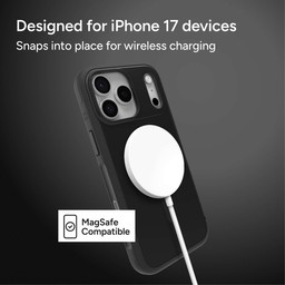 Snaps into place for wireless charging ** Flood Black Snaps into place for wireless charging ** Flood Black