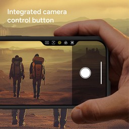 Integrated camera control button Integrated camera control button