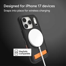 Snaps into place for wireless charging ** Flood Black Snaps into place for wireless charging ** Flood Black