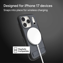 Snaps into place for wireless charging ** Grey Charcoal Snaps into place for wireless charging ** Grey Charcoal