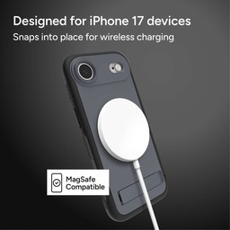 Snaps into place for wireless charging ** Grey Charcoal Snaps into place for wireless charging ** Grey Charcoal
