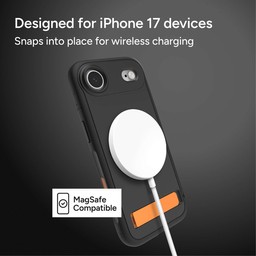 Snaps into place for wireless charging ** Flood Black Snaps into place for wireless charging ** Flood Black
